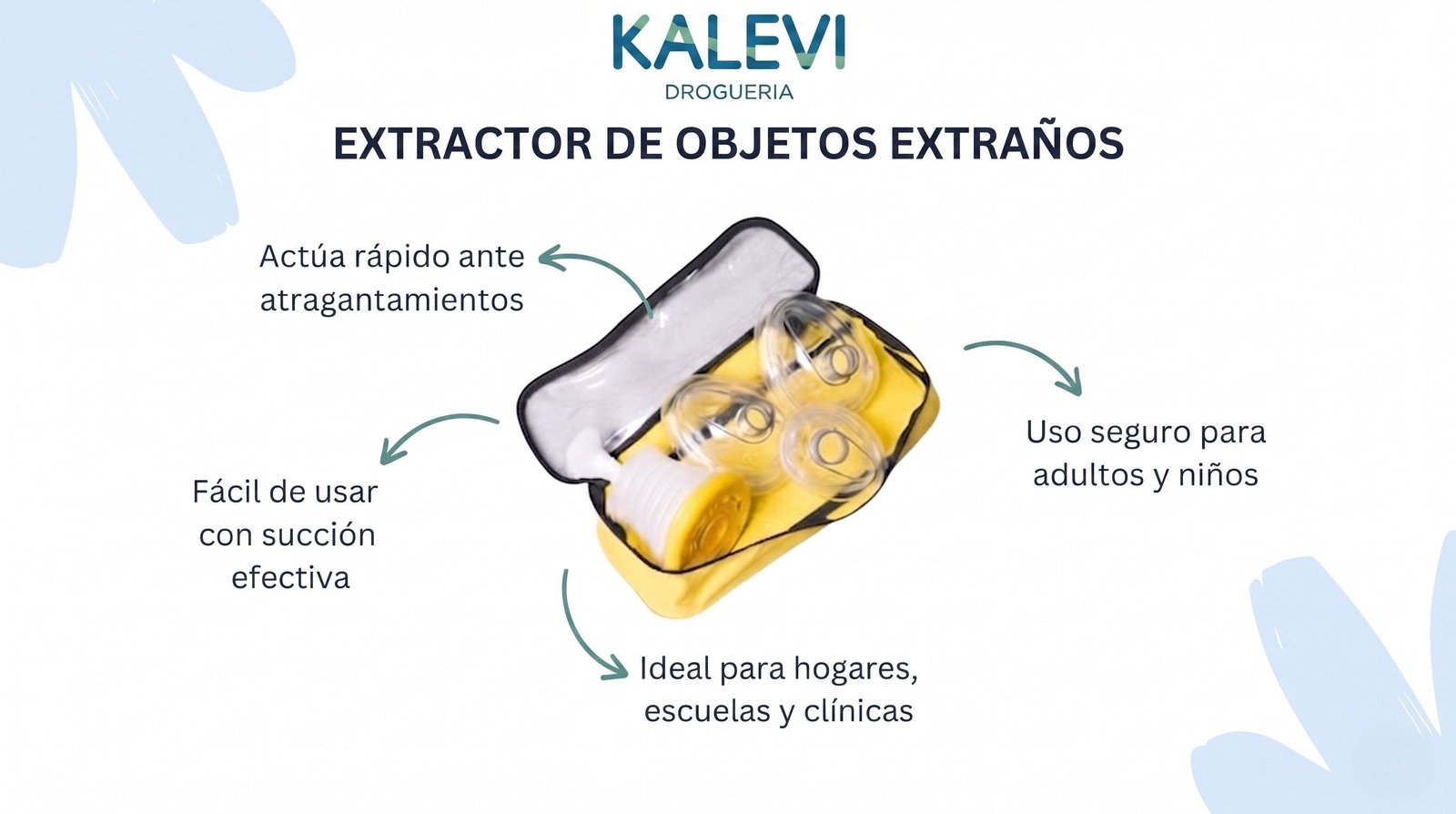 Dispositivo para evitar atragantamientos con sus componentes